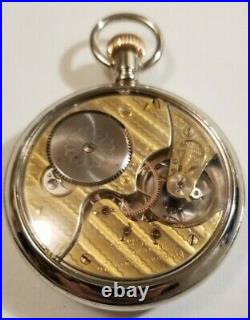 Illinois RARE 16S. Federal Watch Co. 15 jewels two-tone movement display case