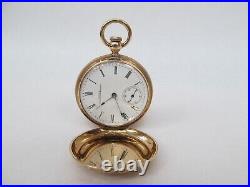 Illinois Springfield Arlington Pocket Watch in C&A Pequingnot Solid Gold Case