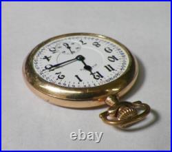Illinois Watch Co. A. Lincoln 21J Montauk 20 Year Case Railroad Pocket Watch