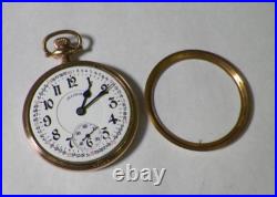 Illinois Watch Co. A. Lincoln 21J Montauk 20 Year Case Railroad Pocket Watch