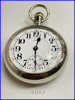 Illinois pocket watch Two Tone Grade 89 18s 17j in a Display Back Case