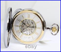 Infije Pocket Watch Triple Case Movement Mechanical To View