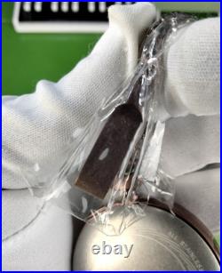 Invicta Quartz Vintage Pocket Watch 34570 Brown SS Case Chain Metal Dial WR30M