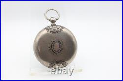 JOHN HARRISON LIVERPOOL KEYWIND SILVER CASE HIGH GRADE POCKET WATCH 55.8mm(KG)