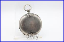 JOHN HARRISON LIVERPOOL KEYWIND SILVER CASE HIGH GRADE POCKET WATCH 55.8mm(KG)