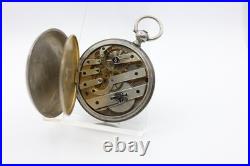 JOHN HARRISON LIVERPOOL KEYWIND SILVER CASE HIGH GRADE POCKET WATCH 55.8mm(KG)