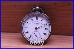 J. G. Graves Sheffield The'express' English Lever Silver Case Pocket Watch (id)