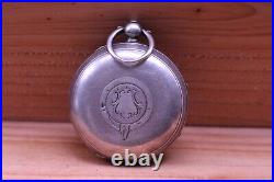 J. G. Graves Sheffield The'express' English Lever Silver Case Pocket Watch (id)