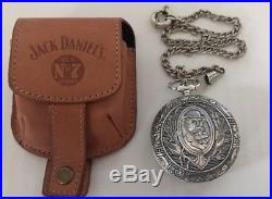 Jack Daniells Pocket Watch Old No. 7 Limited Edition With Chain, case, battery