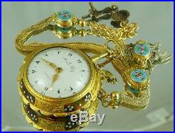 Julien Le Roy Quarter Repeater Triple Cases Verge Fusee Pocket Watch For Ottoman