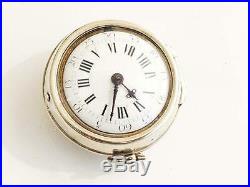 King George I pair case verge fusee pocket watch dated 1714 to 1727 No 162