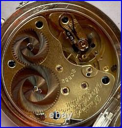 Lange & Sohne Glashutte Pocket Watch open face silver case 53 mm. In diameter
