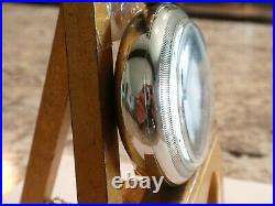 Large -18SZ Elgin Pocket Watch- in Nickel Silver Case, Serviced- Runs Good -15 j