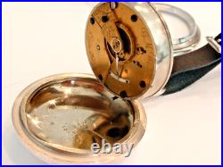 Large, 18SZ-Monster Elgin Pocket Watch-in Swing-Out Case 60.75mm-Runs Great-1907