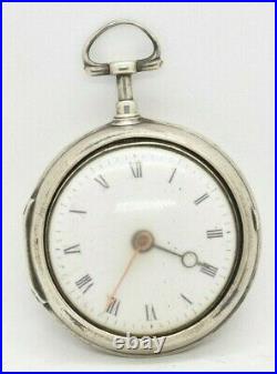 Late 1700s/Early 1800s Pair Cased Fusee Pocketwatch Needs Work/Parts