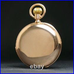 LeCoultre E Robert & Co 5 Minute Repeater 14K Rose Gold Hunter Case Pocket Watch