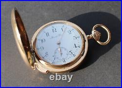 LeCoultre High Grade 30 Jewels solid gold repeater pocket watch