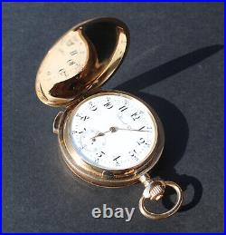 LeCoultre High Grade 30 Jewels solid gold repeater pocket watch