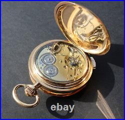 LeCoultre High Grade 30 Jewels solid gold repeater pocket watch