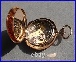 LeCoultre High Grade 30 Jewels solid gold repeater pocket watch