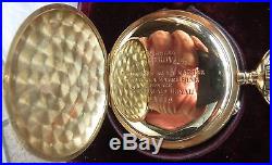 Le Roy Pocket Watch open face 18K solid gold case 50 mm. In diameter