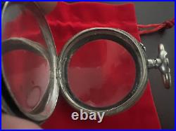 Ligne Droite Case Pocket Watch Carriage Silver 800 Locomotive Antique 1800