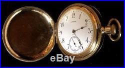 Longines Pocket Watch With Beautiful 14k Gold Hunters Case! Pristine Condition