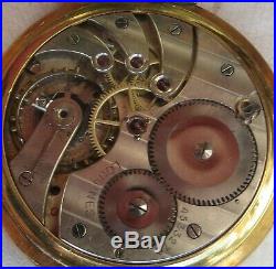 Longines Pocket watch open face gold filled case 50 mm. In diameter balance Ok