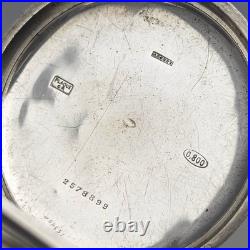 Longines pocket watch 1911 Antique Niero decorated silver side case working