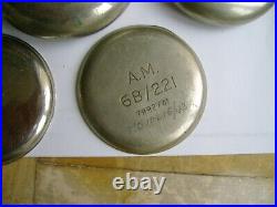 Lot Vintage Pocket Watch Case. Omega Military Case Back