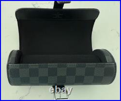 Louis Vuitton Damier Graphite 3 Watch Case N41137 Retails $1,220