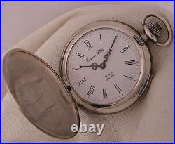 Lovely Claude Alber 1980's 17 Jewels RAILROAD Pocket Watch Lovely Dial Serviced