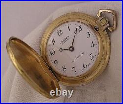 Lovely HANOWA 1980's Swiss 17 Jewels Pocket Watch Lovely Dial and Case Serviced