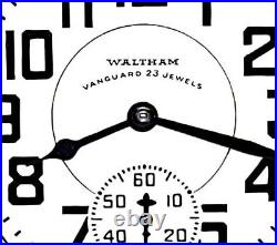 MINT 23 Jewels High End Mainliner Display Case Pocket Watch Waltham VANGUARD