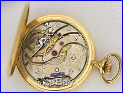 Men's Tiffany & Co. Patek Philippe 18K Yellow Gold Hunter Case 20 J Pocket Watch