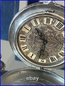 Molnija Pocket Watch Medal Stalin Manual Winding Savonette Works Vintage