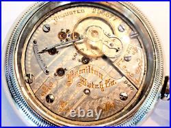 Monster, 18SZ Hamiliton Pocket Watch- In Display Case Railroad Grade #240-21J