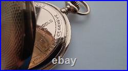 NEAR MINT PATEK PHILIPPE GONDOLO POCKET WATCH RARE 24h RED DIAL 56mm GOLD CASE