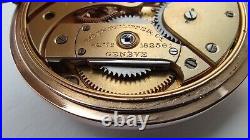 NEAR MINT PATEK PHILIPPE GONDOLO POCKET WATCH RARE 24h RED DIAL 56mm GOLD CASE