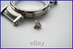 New 46mm Stainless Steel Case for Conversion Pocket Watch Movement 14,4 mm thick