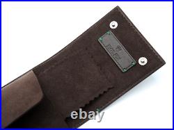 New Authentic Unused Rolex Brown Leather Watch Travel Case Pouch With Box