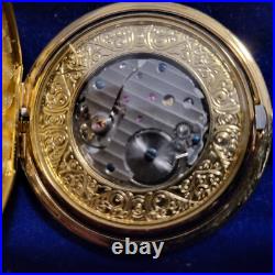 New Rare ROTARY Pocket Watch with Chain with Day of Month Never Worn or Carried