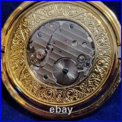 New Rare ROTARY Pocket Watch with Chain with Day of Month Never Worn or Carried