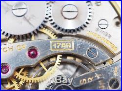 Nice Antique Running 1947 Bulova 17 Jewel 10kt Rolled Gold OF Case Pocket Watch