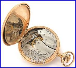 Nice Case / 14k Gold 1901 Waltham Seaside Grade 0s 7j Ladies Pocket Watch