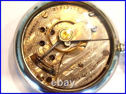 Nice Elgin Pocket Watch in nice Display Case- New Glass- 53. M- Serviced -15J