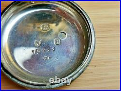 Nice Silver Cased Antique Fusee Pocket Watch for Restoration