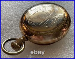 ORNATE 1890 ELGIN Hunting Case Grade 10 18 Size 11 Jewel Pocket Watch