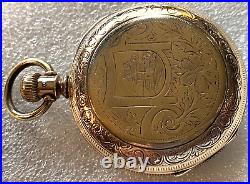ORNATE 1890 ELGIN Hunting Case Grade 10 18 Size 11 Jewel Pocket Watch