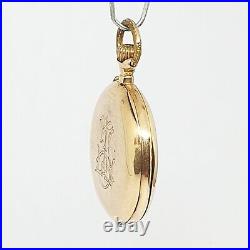 Old Savonette Pocket Watch on 18kt Gold WORKING Has a Case 1053